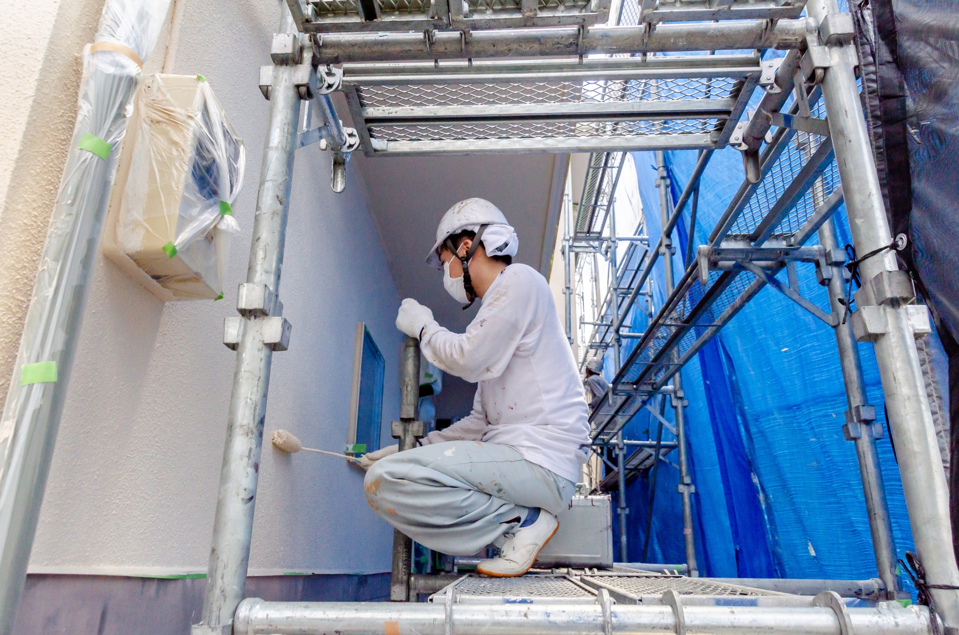 塗装作業の様子